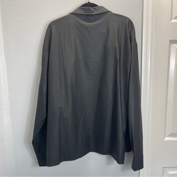Rains Shirt Unisex Show L/XL Black Button Down - Picture 12 of 14